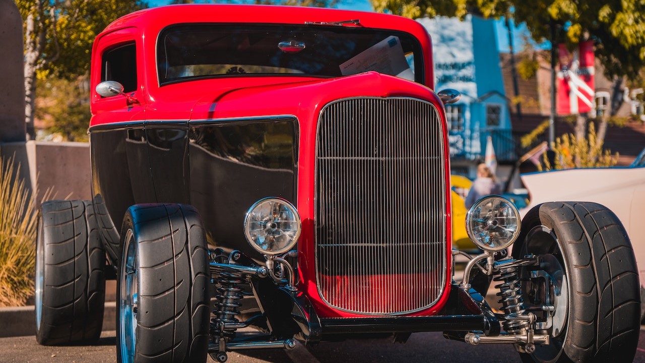 Red and Black Vintage Car | Goodwill Car Donations