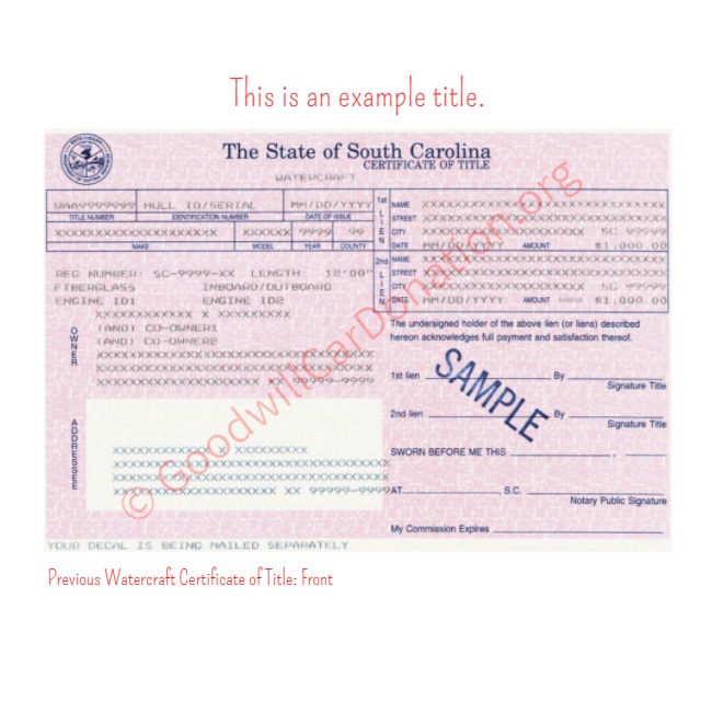 How To Sign Your South Carolina Title For Car Donation