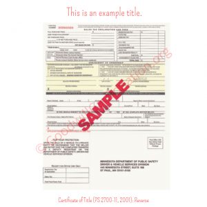 duplicate title mn fees duplicate title mn fees