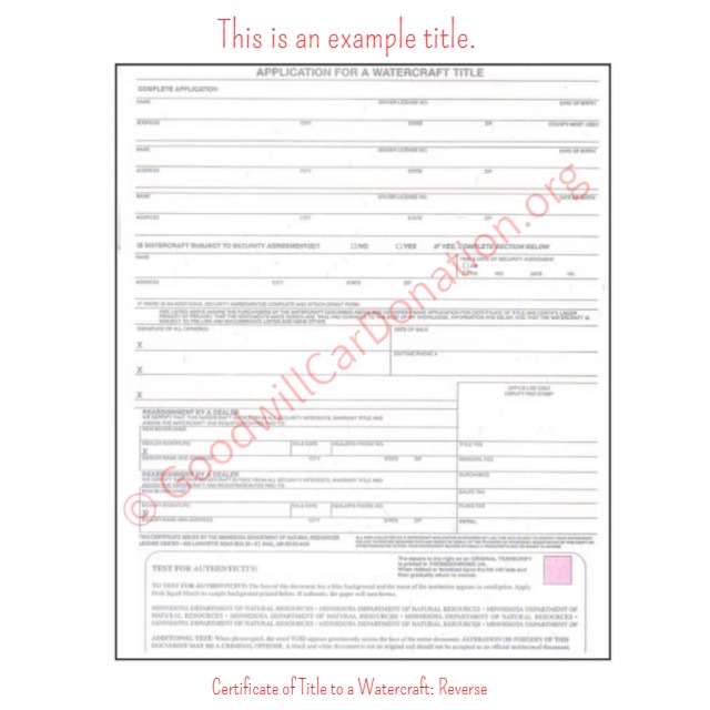 How To Sign Your Minnesota Titles Goodwill Car Donations