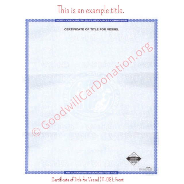 How to Sign Your North Carolina Titles Goodwill Car Donation