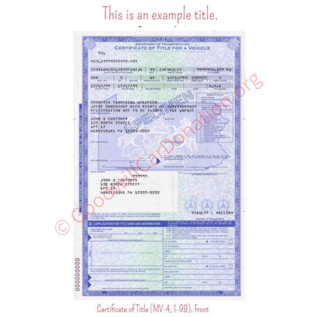 Pa Vehicle Registration Fee Chart