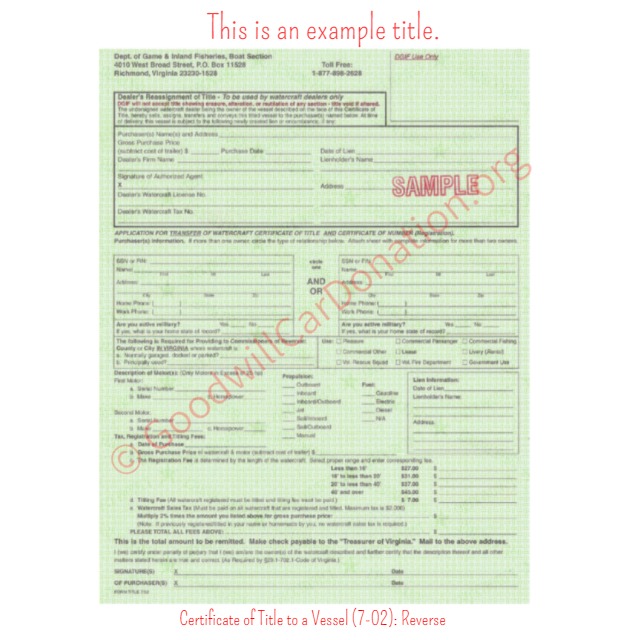 How To Sign Your Virginia Title Goodwill Car Donations