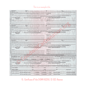 FL- Certificate of Title (HSMV 82250, 12-02) - Reverse | Goodwill Car Donations