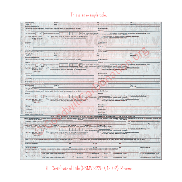 How To Sign Your Florida Title | Goodwill Car Donations