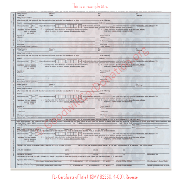 vehicle title search florida