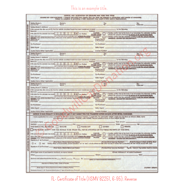 How To Sign Your Florida Title | Goodwill Car Donations