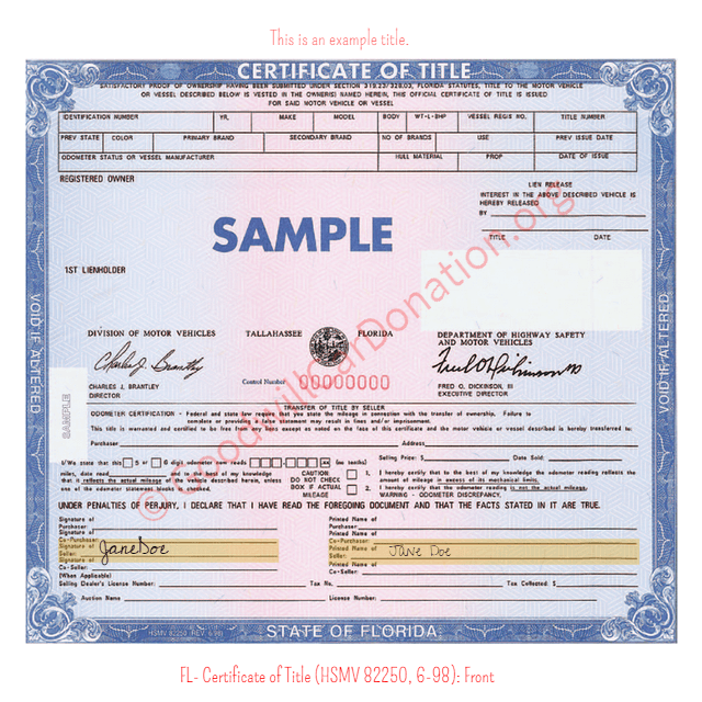 How To Sign Your Florida Title Goodwill Car Donations