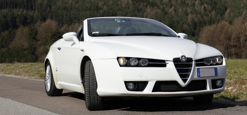 White Alfa Romeo Convertible in Lancaster, Pennsylvania | Goodwill Car Donations