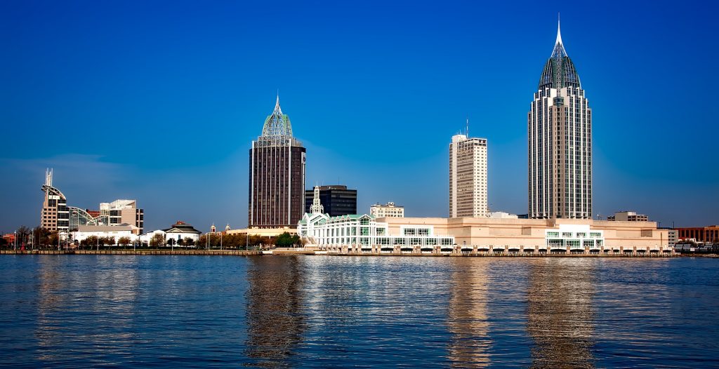 Panorama of Downtown Mobile, Alabama | Goodwill Car Donations