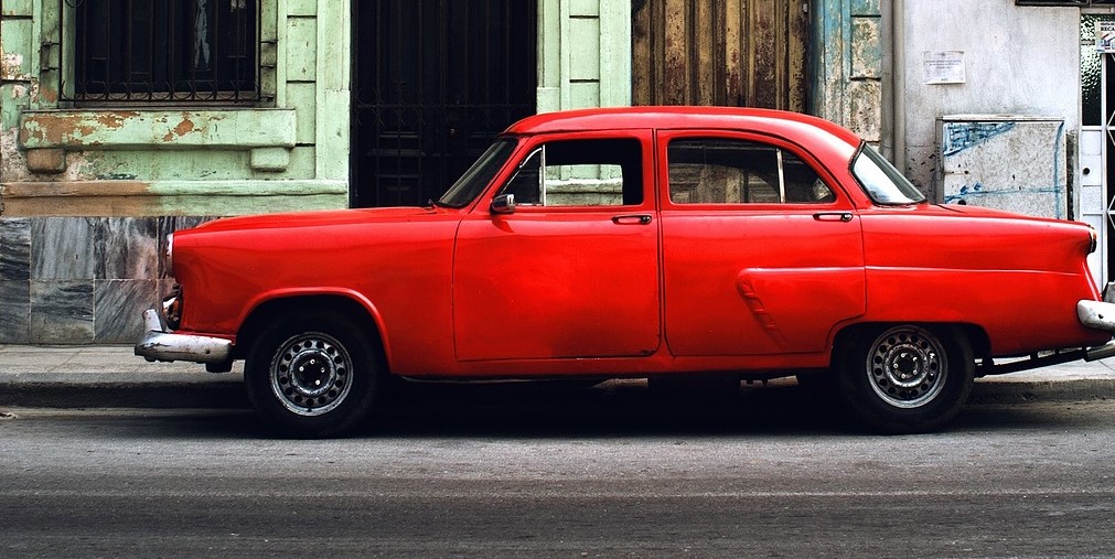 Classic Red Oldtimer Car in Waycross, Georgia | Goodwill Car Donations
