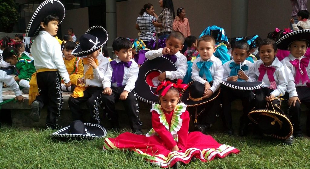 Little Kids on a Mariachi Costume