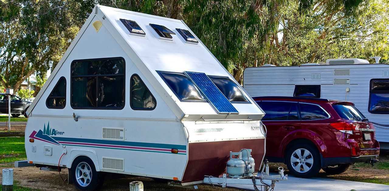 Parked Teardrop Camper | Goodwill Car Donations