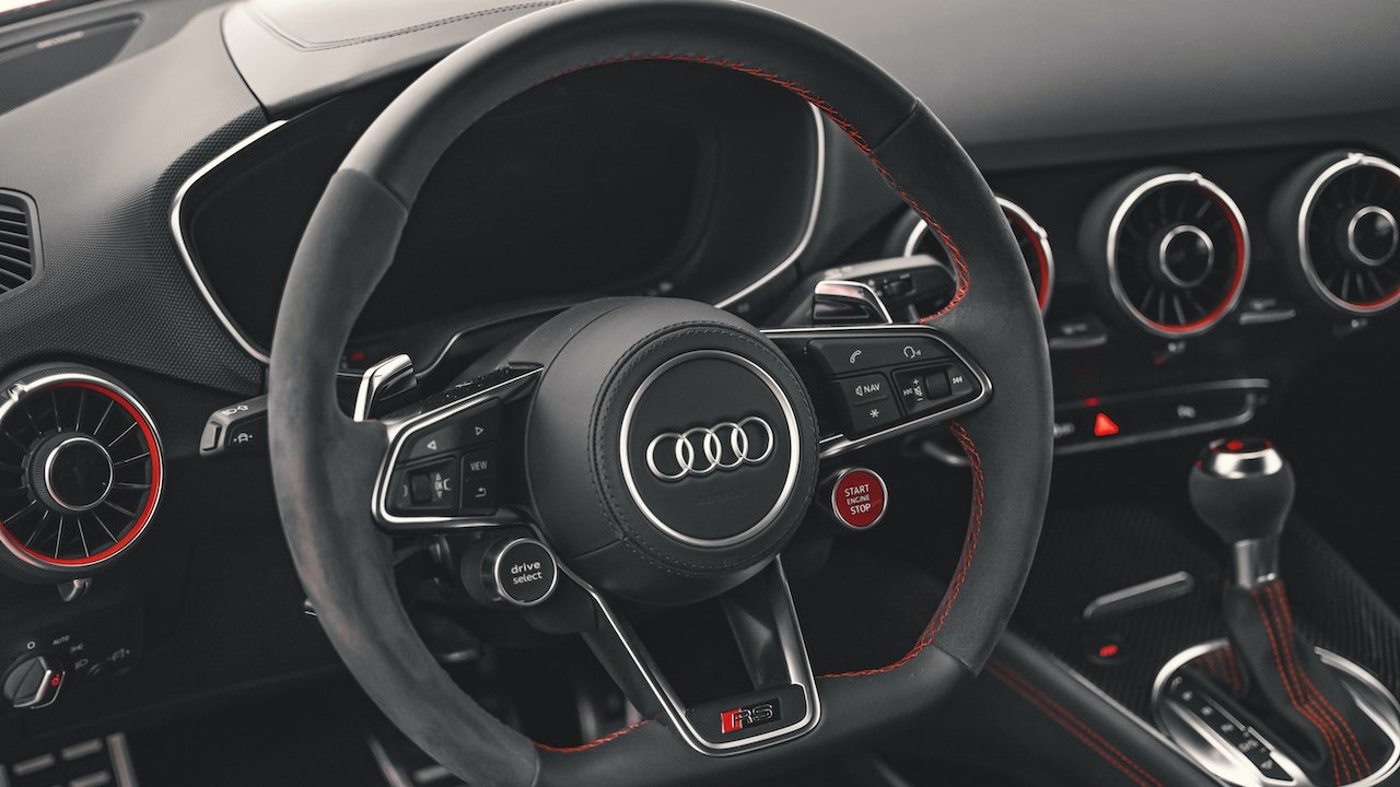 A Steering Wheel of an Audi Car | Goodwill Car Donations