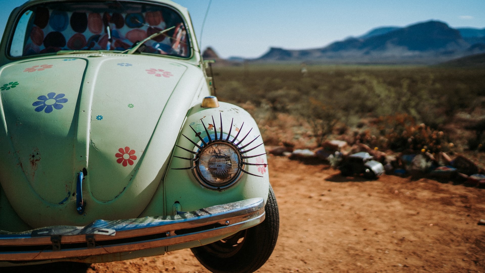 Car with eyelashes | Goodwill Car Donations