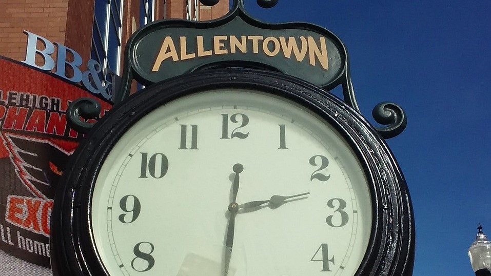 Clock in the streets of Allentown, Pennsylvania | Goodwill Car Donations