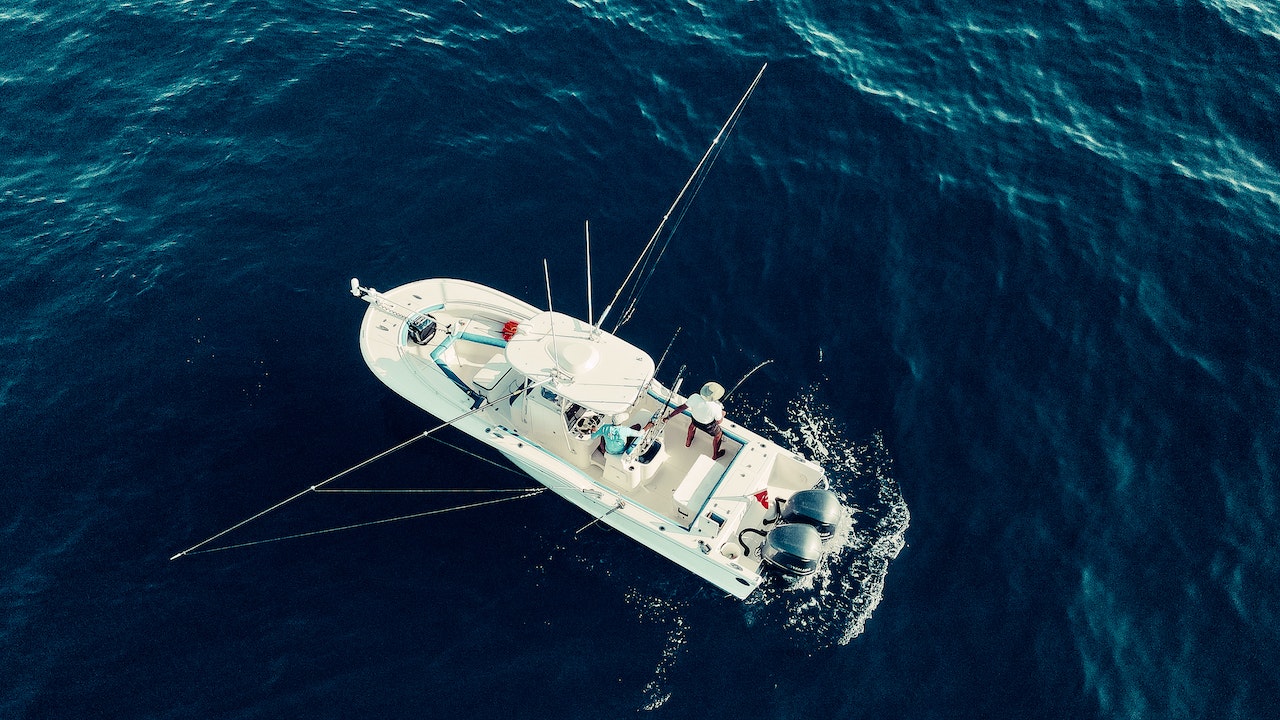 High Angle Shot of a Boat on the Ocean | Goodwill Car Donations