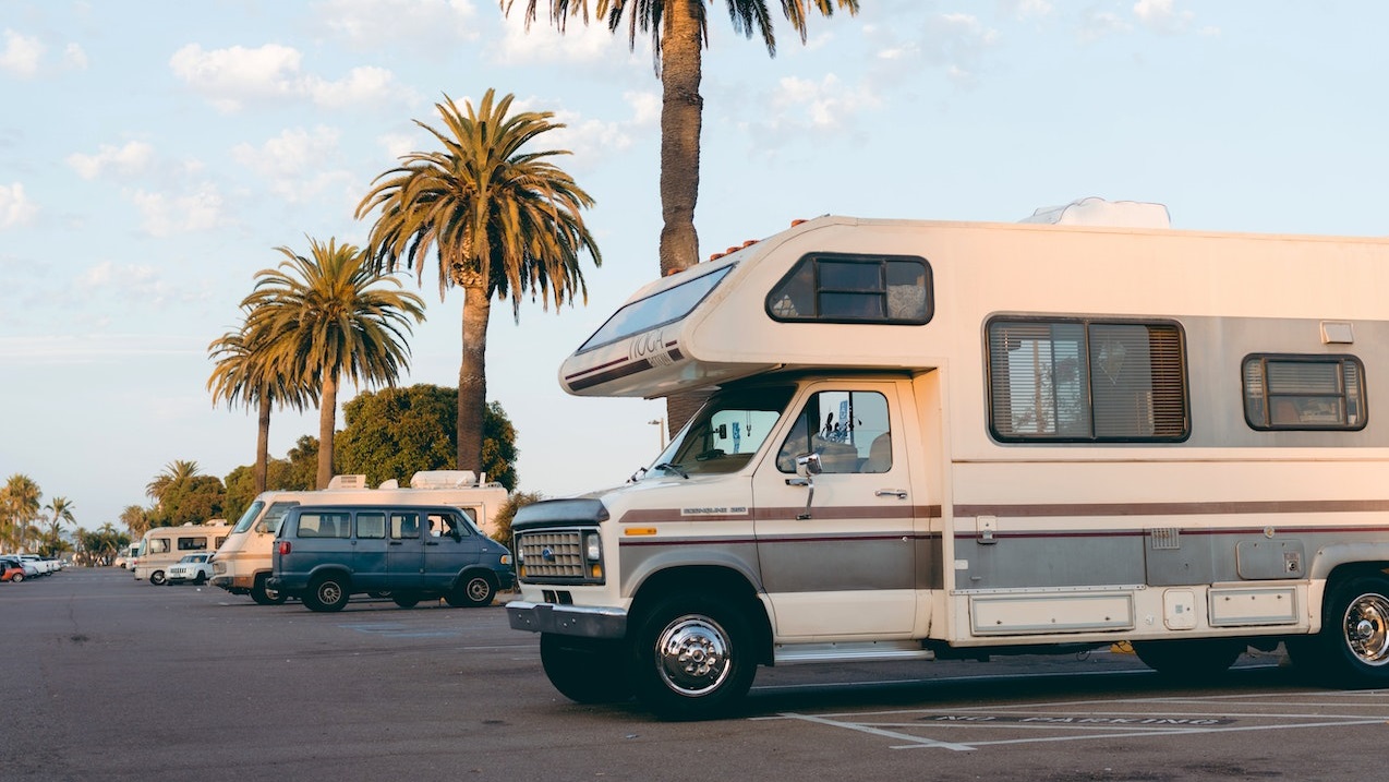 RV parked in parking lot | Goodwill Car Donations