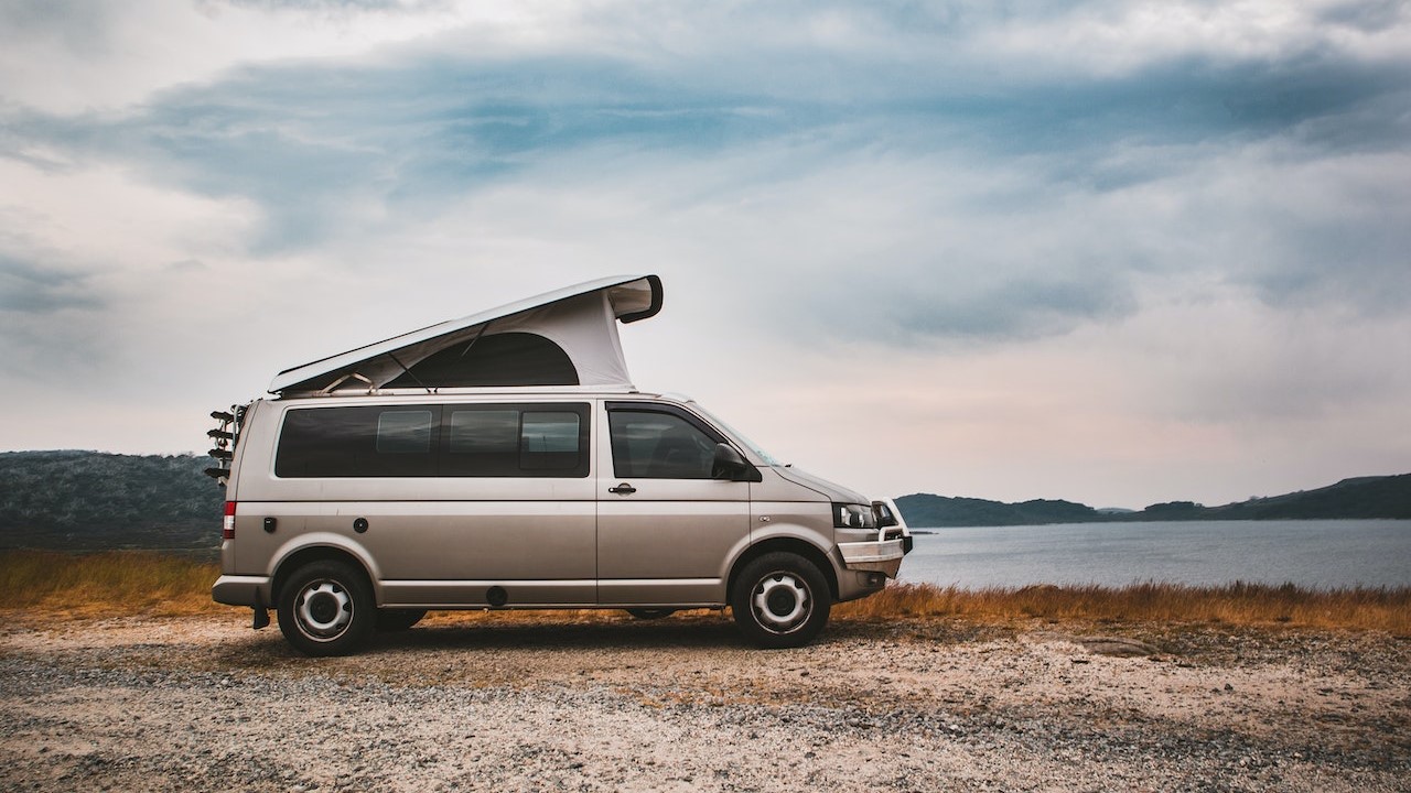 White Van on Brown Field | Goodwill Car Donations