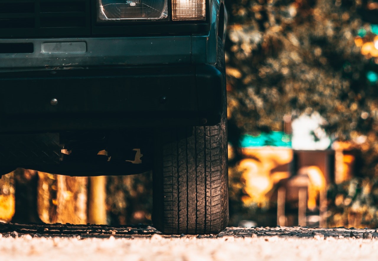 Front of car parked on gravel road | Goodwill Car Donations