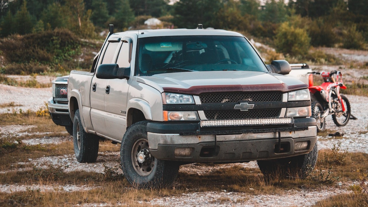 Pick up truck parked on grass | Goodwill Car Donations