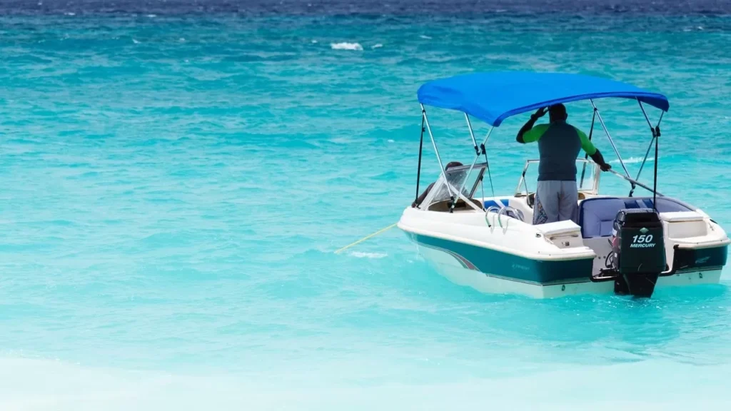 Blue, Boat, Nature image