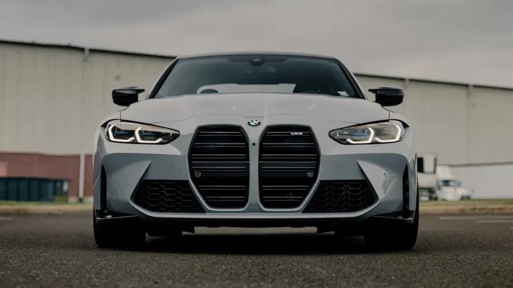 Front view of a luxury BMW M3