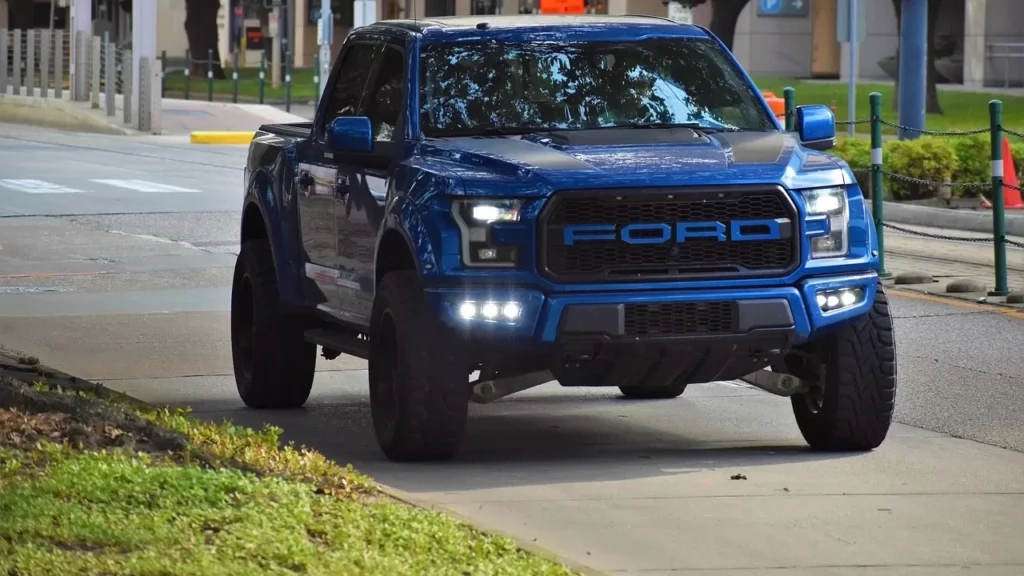 Ford truck, Driving, Street image