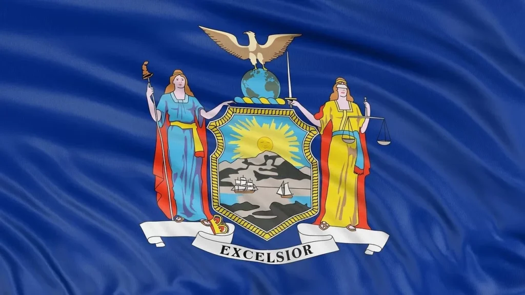 New York State flag banner