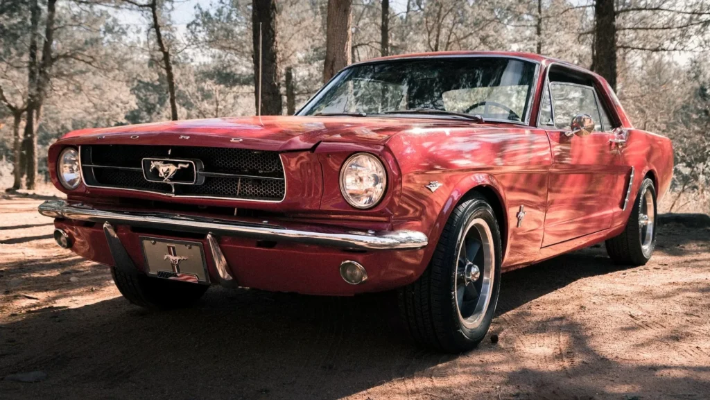 Pink Ford Mustang