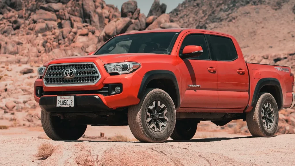 Toyota Tacoma TRD Offroad 4x4 on brown sand